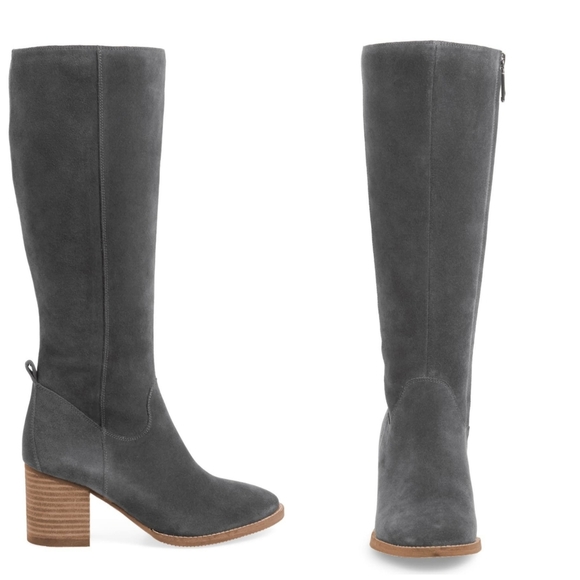 Blondo Shoes - 🆕️ Blondo Suede Block Heel Knee High Boots